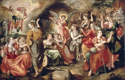 The Wise and the Foolish Virgins by Maarten de Vos